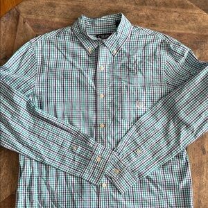 Chaps Multicolor Plaid Men's Shirt Medium